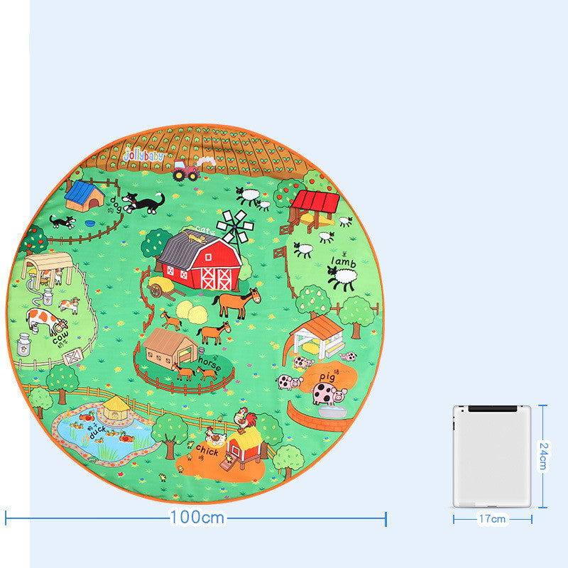 Baby Play Blanket with Early Education Animal Toys