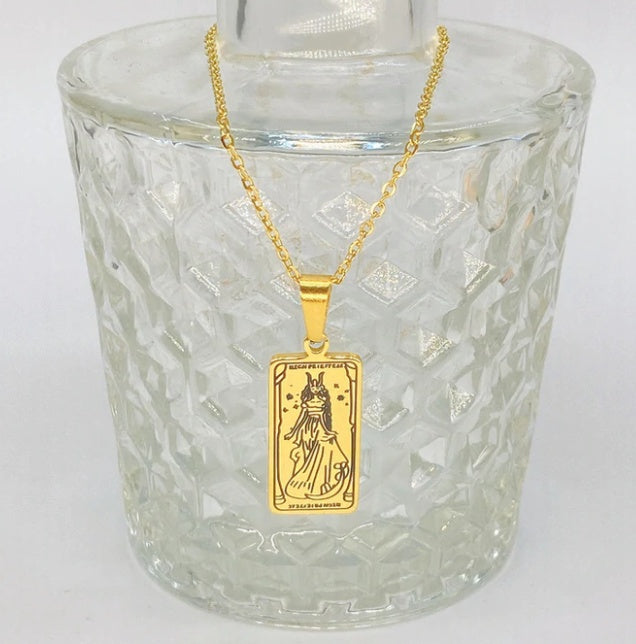 Retro Twelve Constellation Tarot Necklace