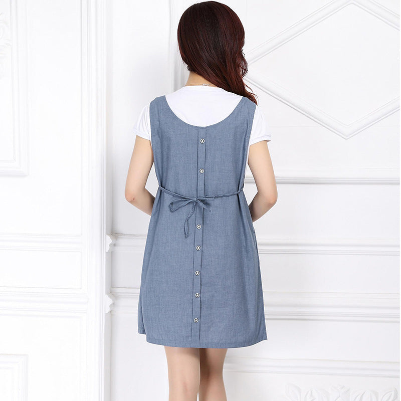 New Summer Maternity Dress Comfortable Pregnancy Skirt