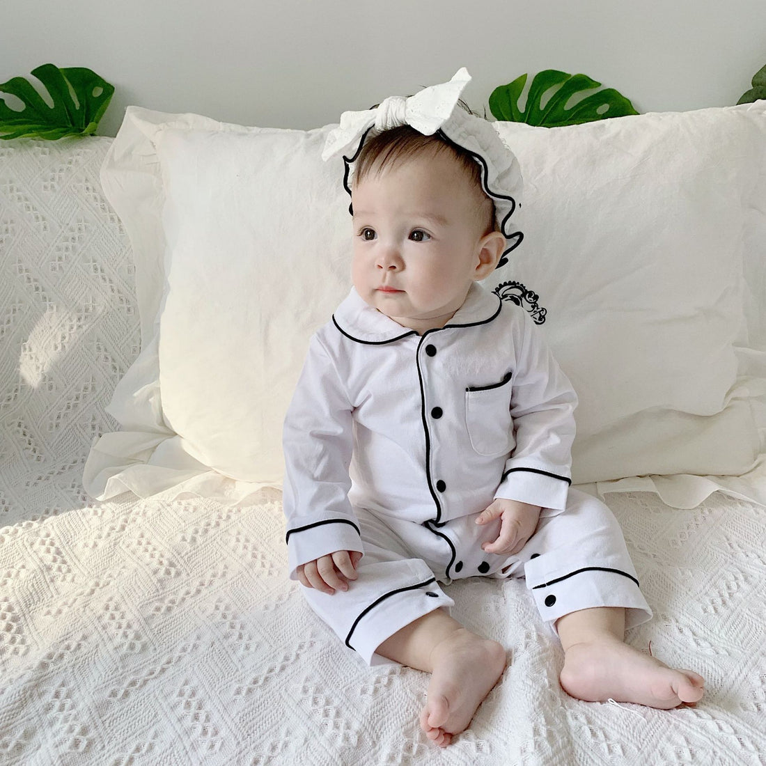 Baby Solid Color Onesie Pajamas