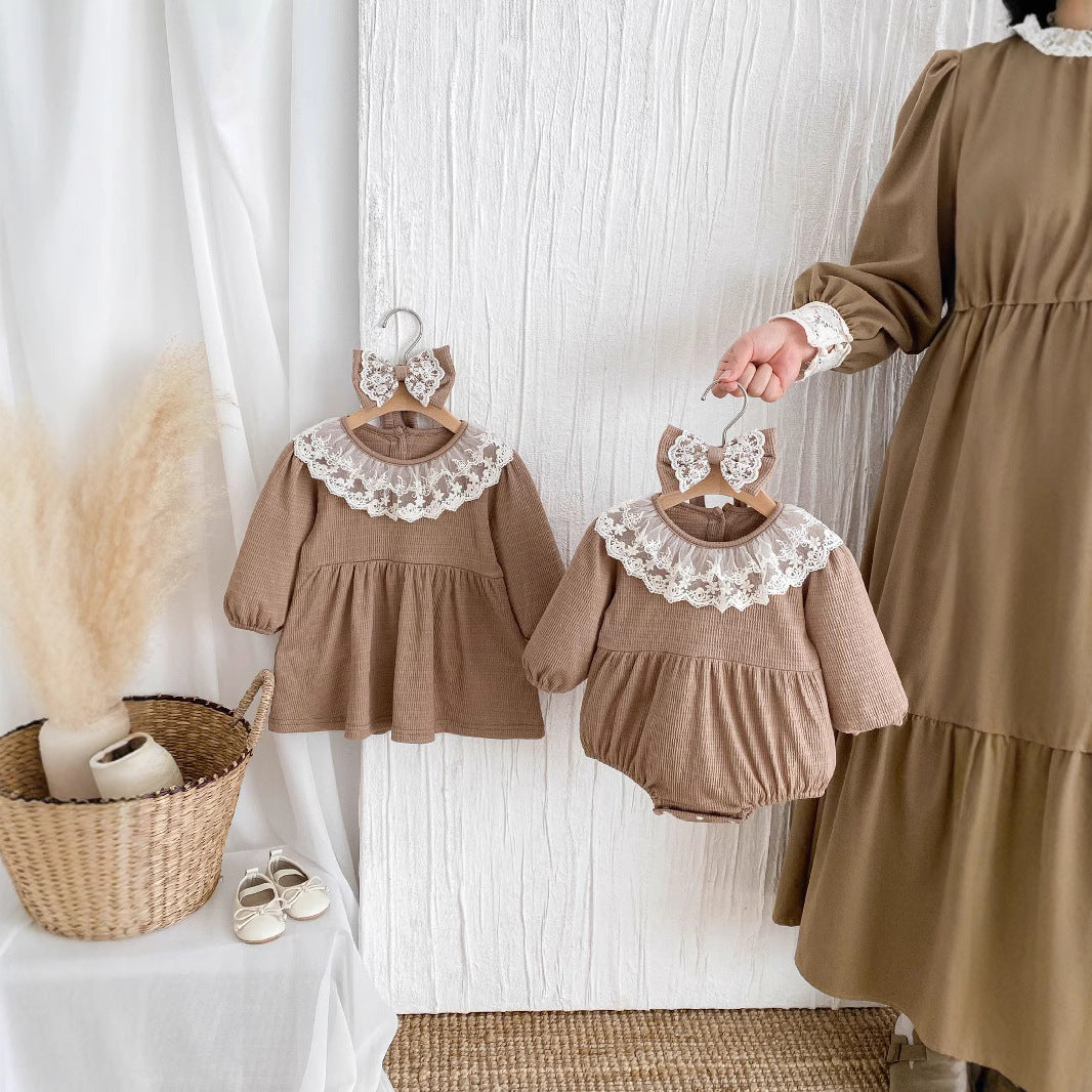 Infant Princess Long Sleeve Romper