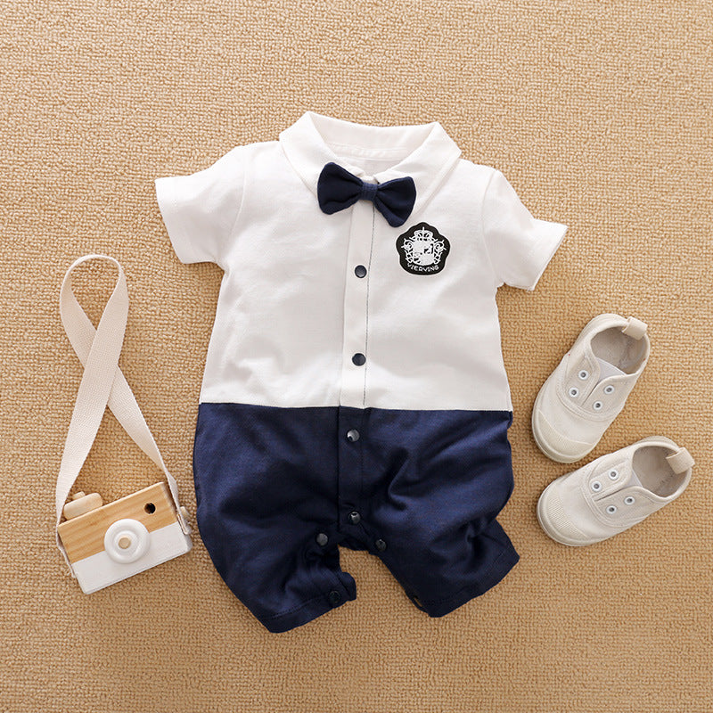 Baby Long Sleeve Gentleman Romper