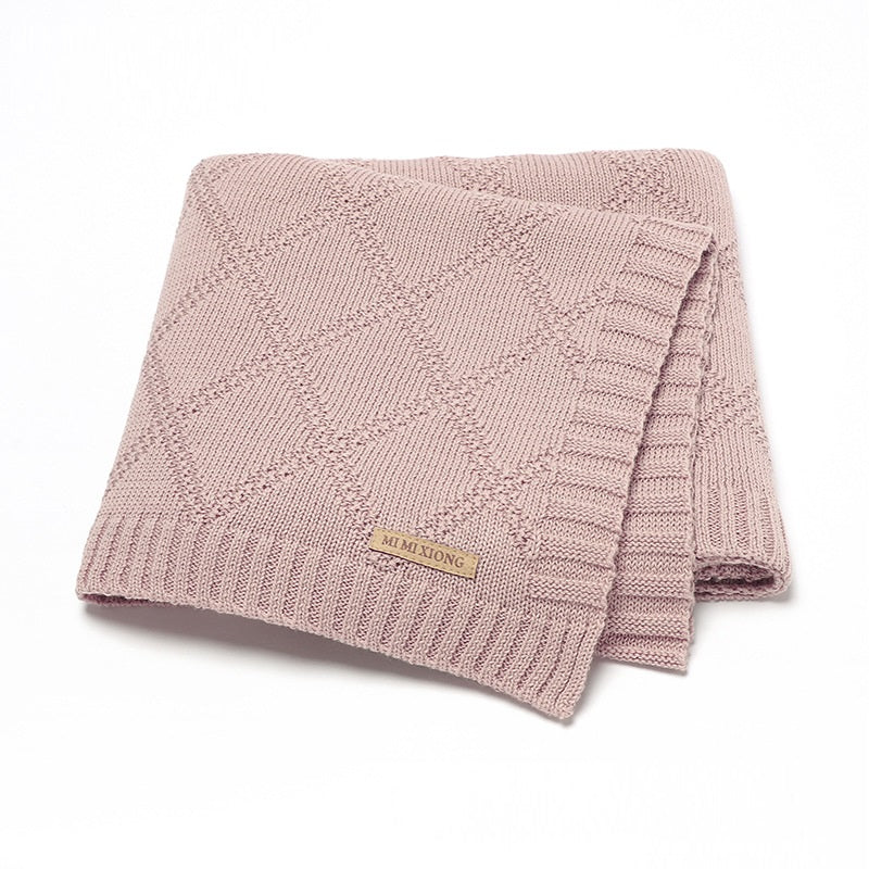 Baby Knitted Blanket Soft Comfortable Infant Blanket