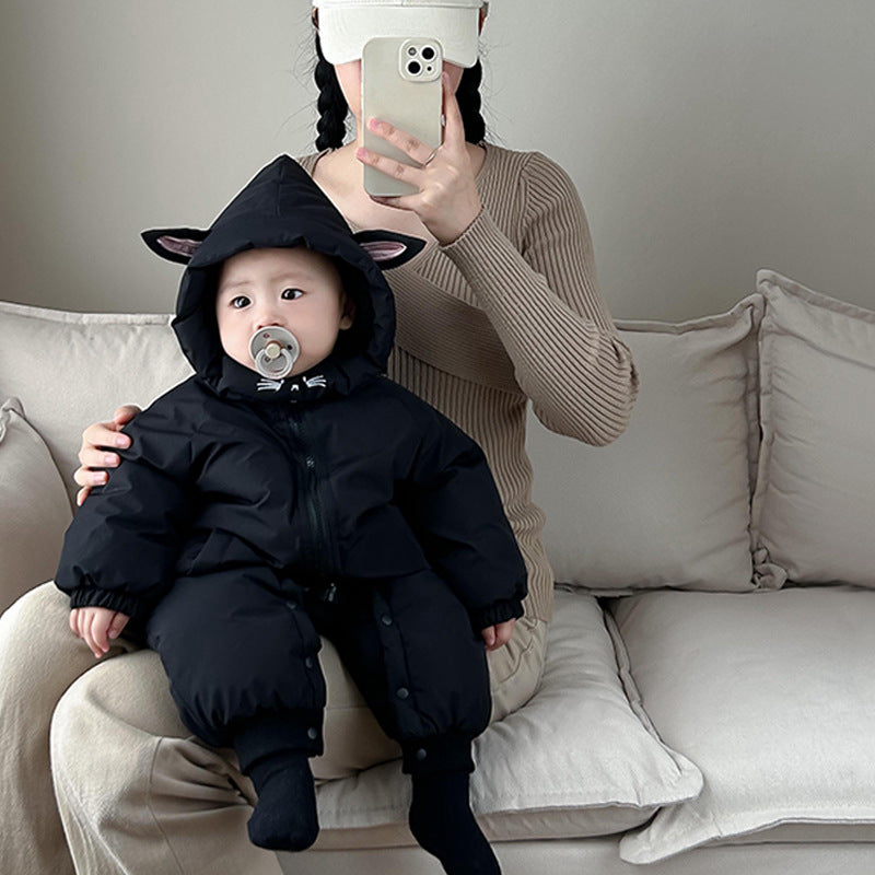 Baby Jumpsuit Thick Winter Clothes