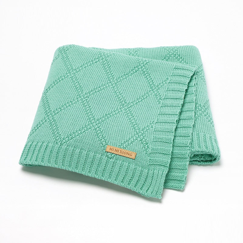 Baby Knitted Blanket Soft Comfortable Infant Blanket