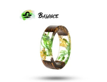 Resin Zodiac Ring