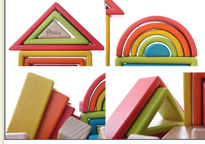 Rainbow Building Blocks Creative Baby Educational Toy