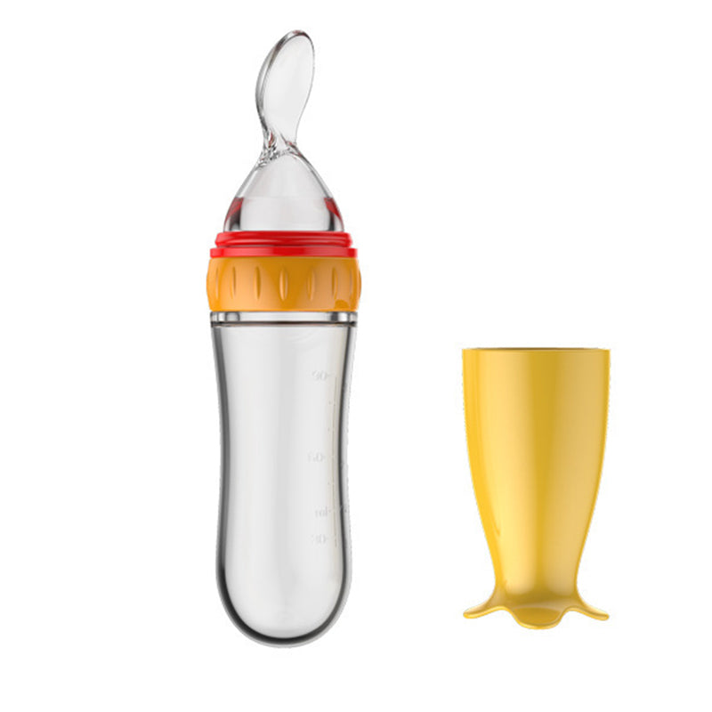 Baby Silicone Rice Paste Feeding Spoon