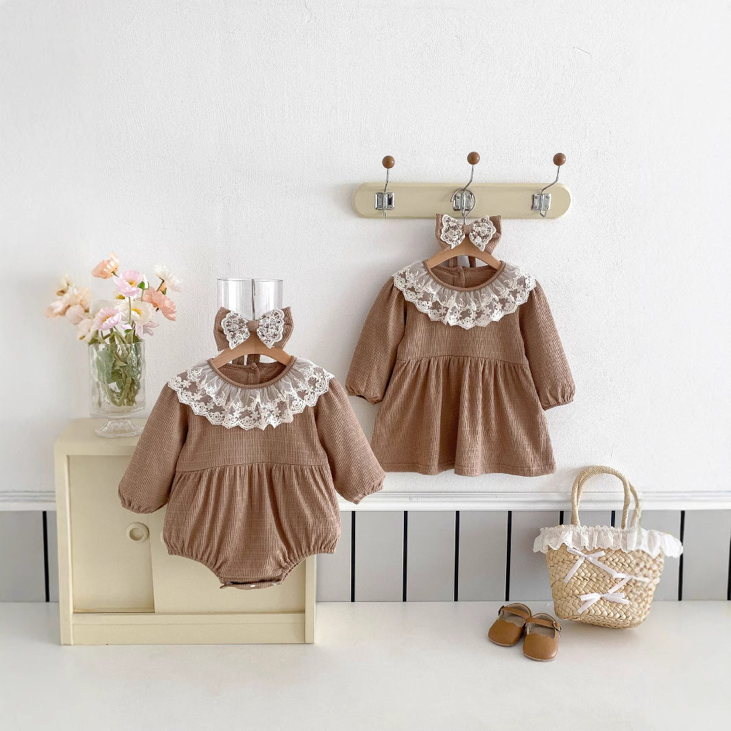 Infant Princess Long Sleeve Romper