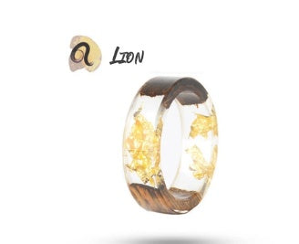 Resin Zodiac Ring