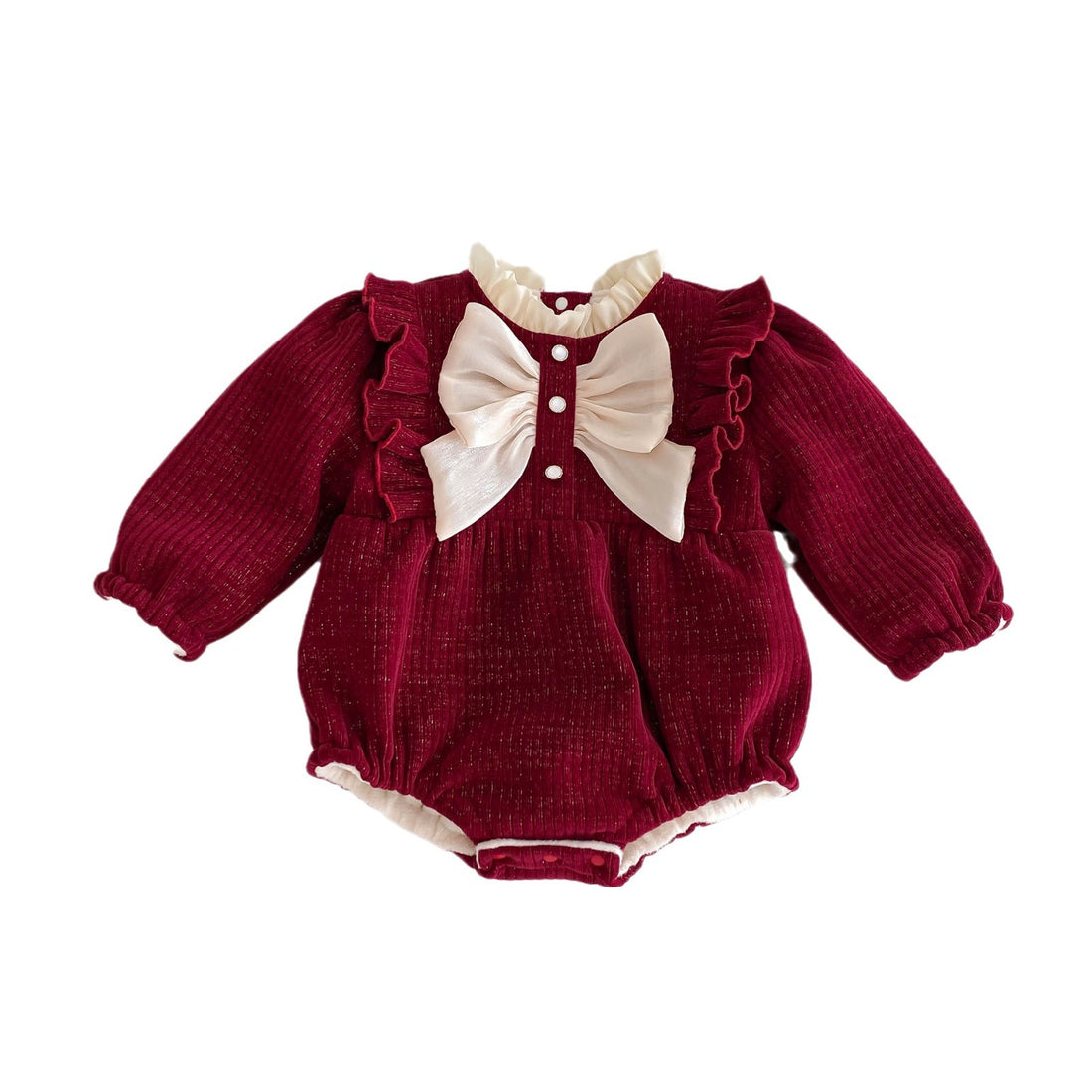 Baby Fleece-Lined Girl Romper