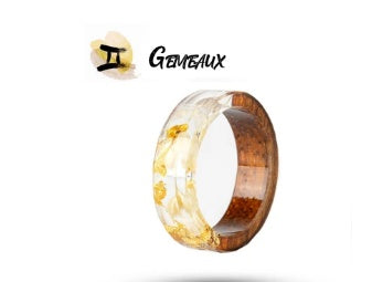 Resin Zodiac Ring