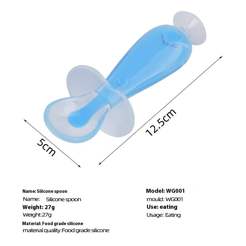 Baby Silicone Feeding Spoon Soft Head for Soup & Food