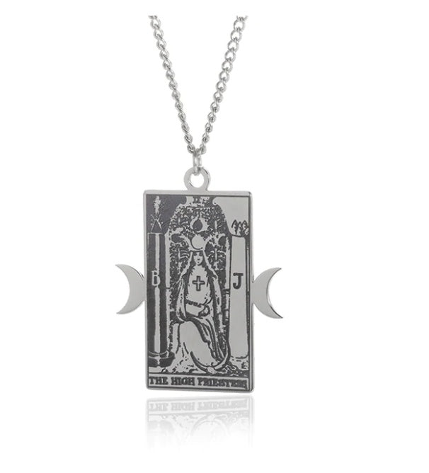 Retro Twelve Constellation Tarot Necklace