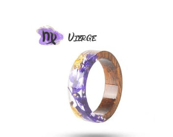 Resin Zodiac Ring