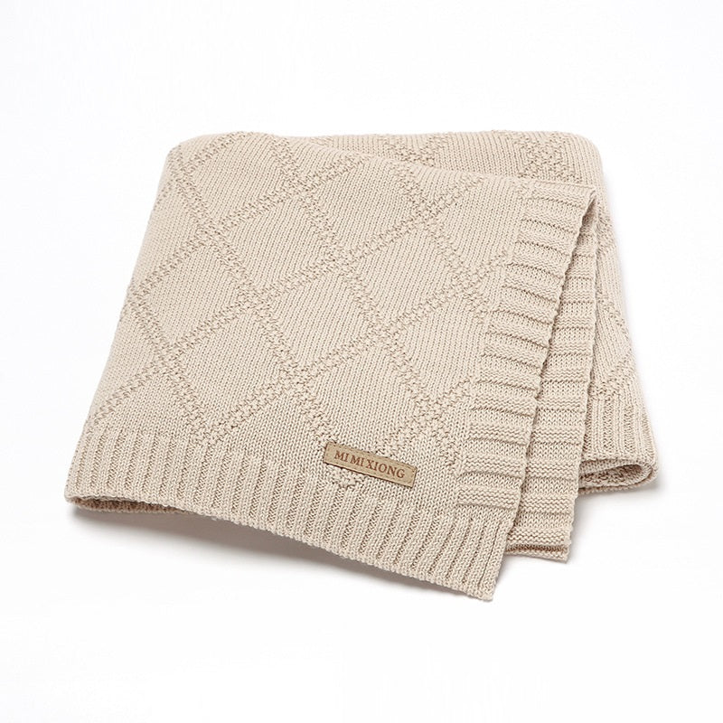 Baby Knitted Blanket Soft Comfortable Infant Blanket