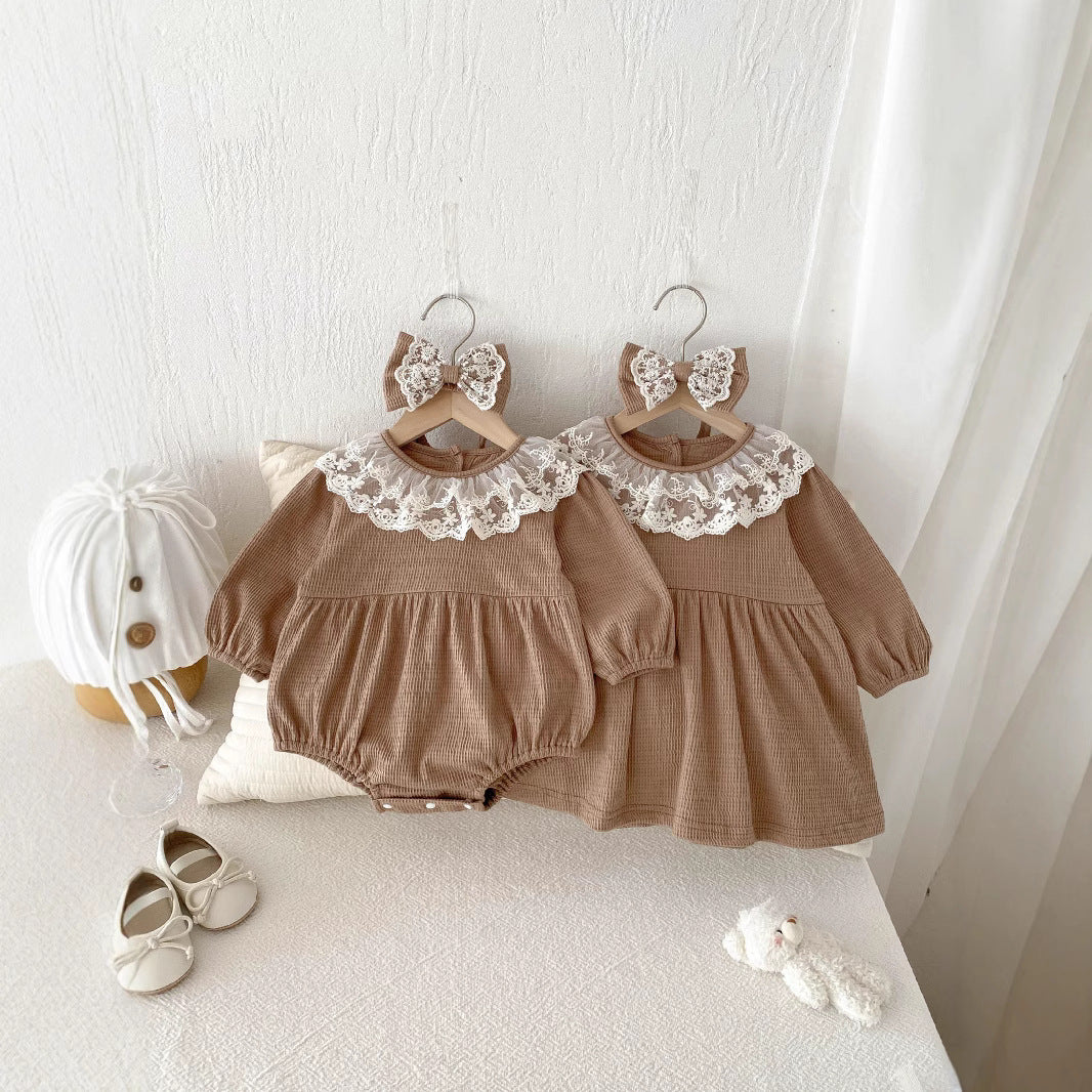 Infant Princess Long Sleeve Romper