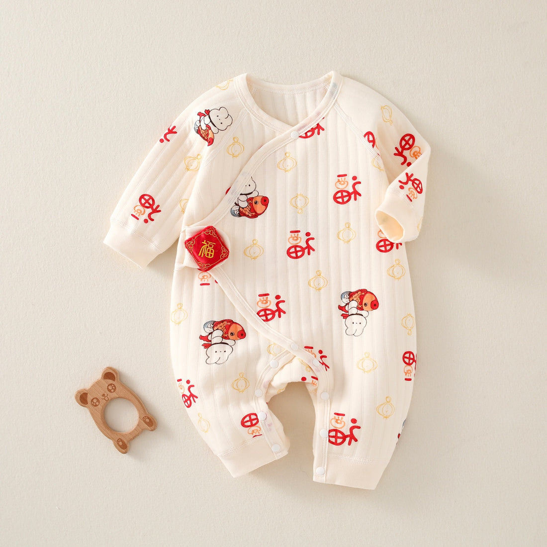 Warm Quilted Newborn Baby Jumpsuit