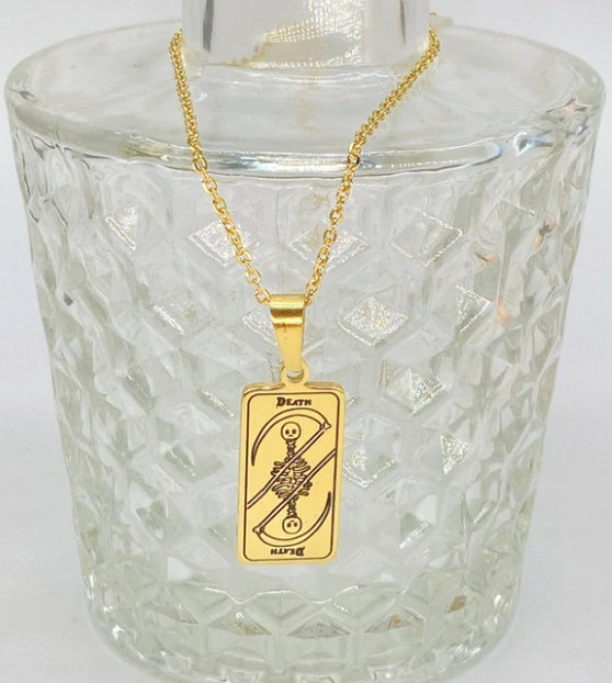 Retro Twelve Constellation Tarot Necklace